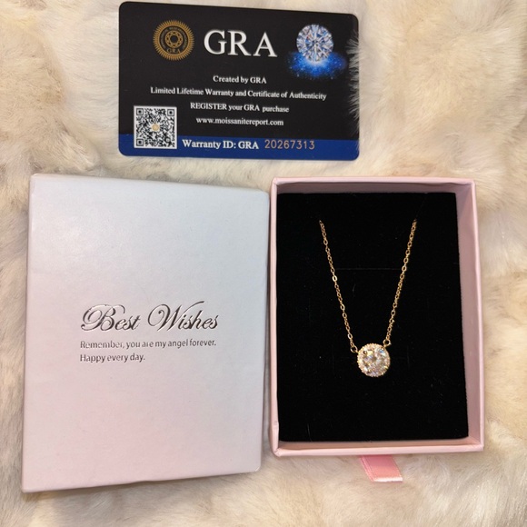 2ct Moissanite Solitaire Necklace - Picture 2 of 9